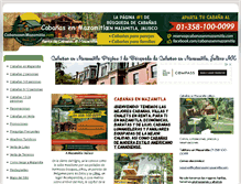 Tablet Screenshot of cabanasenmazamitla.com